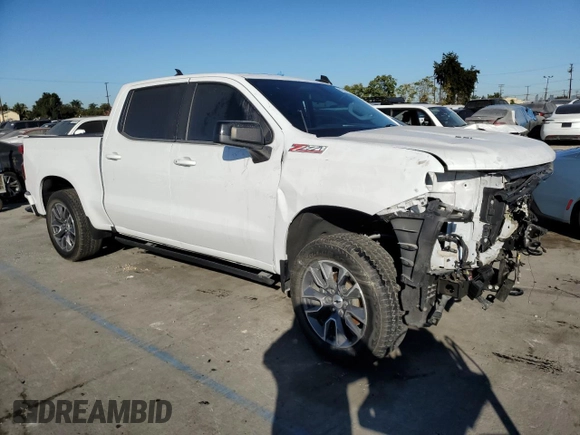 2021 Chevrolet Silverado 1500 RST with VIN 3GCUYEEL1MG364522, listed as a Copart auction lot 42645905 with 52,010 mi miles and Salvage Title. Bid and sale history available at carsss.com. Image 4.