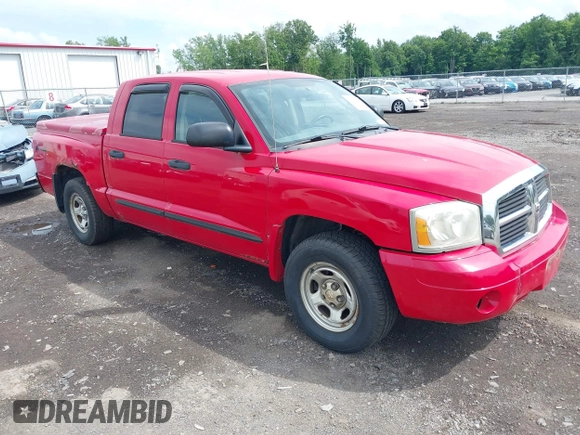 2007 Dodge Dakota SLT with VIN 1D7HW48N17S128373, listed as a IAAI auction lot 42633897 with 129,780 mi miles and . Bid and sale history available at DreamBid. Image 1.