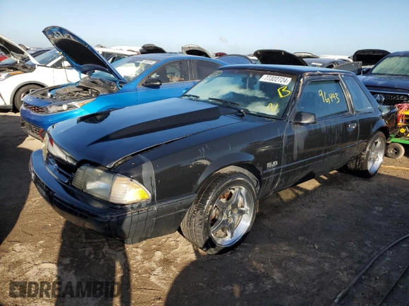 1993 Ford Mustang with VIN 1FACP40E5PF134317, listed as a Copart auction lot 77322724 with 96,493 mi miles and Non repairable. Bid and sale history available at DreamBid. Image 1.