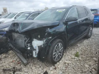 2024 GMC Terrain Denali with VIN 3GKALXEGXRL382701, listed as a Copart auction lot 49453505 with 3,542 mi miles and Salvage Title. Bid and sale history available at carsss.com. Image 1.