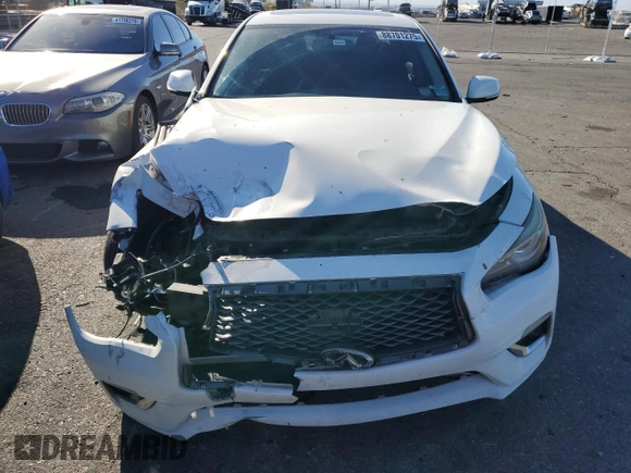 2018 Infiniti Q50 Luxe with VIN JN1EV7AP6JM366313, listed as a Copart auction lot 88701275 with 95,376 mi miles and Salvage Title. Bid and sale history available at DreamBid. Image 5.