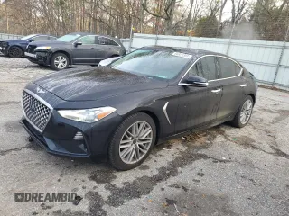 2021 Genesis G70 2.0T with VIN KMTG64LA0MU075600, listed as a Copart auction lot 86821304 with 60,067 mi miles and Salvage Title. Bid and sale history available at carsss.com. Image 1.