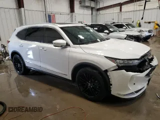 2022 Acura MDX Advance z VIN 5J8YE1H89NL040444, wystawiony jako Copart lot #53535545 z przebiegiem Nie podano mil oraz Szkoda całkowita • Salvage title. Historia ofert i sprzedaży dostępna na DreamBid. Obrazek 4.