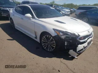 2018 Kia Stinger Premium with VIN KNAE25LA2J6026466, listed as a Copart auction lot 55504895 with 96,032 mi miles and Salvage Title. Bid and sale history available at DreamBid. Image 4.
