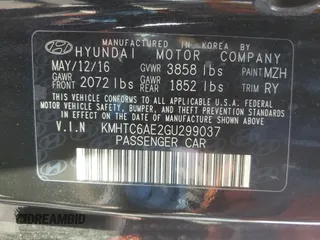 2016 Hyundai Veloster Turbo with VIN KMHTC6AE2GU299037, listed as a Copart auction lot 42877425 with 146,312 mi miles and Clean Title. Bid and sale history available at carsss.com. Image 12.