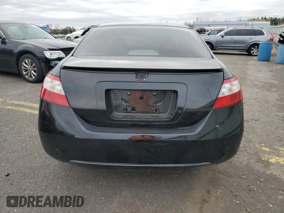 2007 Honda Civic Cpe LX with VIN 2HGFG12667H519574, listed as a Copart auction lot 53802175 with 156,354 mi miles and Salvage Title. Bid and sale history available at carsss.com. Image 6.