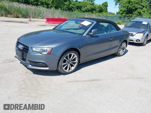 2014 Audi A5 Premium Plus z VIN WAULFAFH0EN003941, wystawiony jako IAAI lot #42406249 z przebiegiem 120 501 mil mil oraz . Historia ofert i sprzedaży dostępna na DreamBid. Obrazek 2.