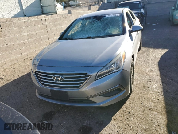 2015 Hyundai Sonata 2.4L SE with VIN 5NPE24AF7FH186609, listed as a Copart auction lot 46328055 with Not Provided miles and Salvage Title. Bid and sale history available at carsss.com. Image 5.