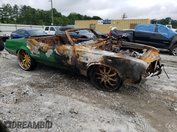 1972 Oldsmobile Cutlass with VIN 3J67K2M227685, listed as a Copart auction lot 62278374 with Not Provided miles and Non Repairable. Bid and sale history available at DreamBid. Image 4.