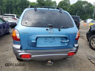 2003 Hyundai Santa Fe GLS with VIN KM8SC73D53U542081, listed as a Copart auction lot 62995765 with 154,187 mi miles and Salvage title. Bid and sale history available at DreamBid. Image 6.