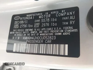 2012 Hyundai Equus Signature с VIN KMHGH4JH0CU052823, выставлен на аукционе IAAI как лот 42672112 с пробегом 155 363 миль миль и . История ставок и продаж доступна на DreamBid. Изображение 9.