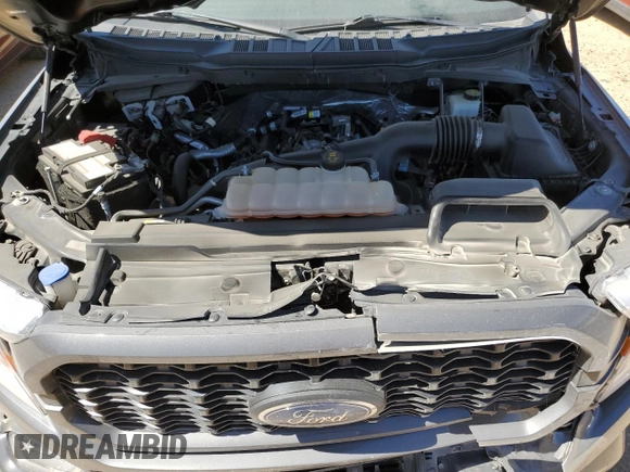 2021 Ford F-150 XL with VIN 1FTEW1EP3MKE81596, listed as a Copart auction lot 48502705 with 38,850 mi miles and Salvage title. Bid and sale history available at DreamBid. Image 11.