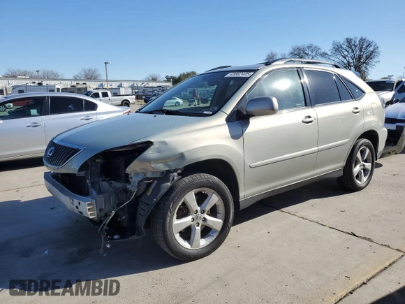 2007 Lexus RX 350 with VIN JTJHK31U672022743, listed as a Copart auction lot 43862405 with 109,610 mi miles and Salvage Title. Bid and sale history available at DreamBid. Image 1.