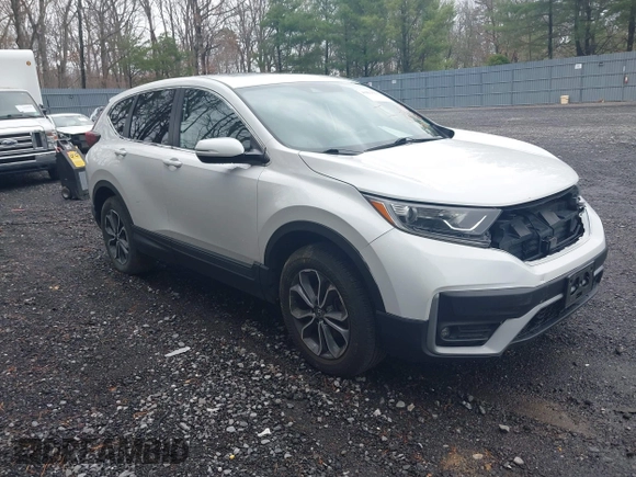 2021 Honda CR-V EX with VIN 2HKRW2H55MH636763, listed as a IAAI auction lot 41931501 with 116,061 mi miles. Bid and sale history available at carsss.com. Image 1.