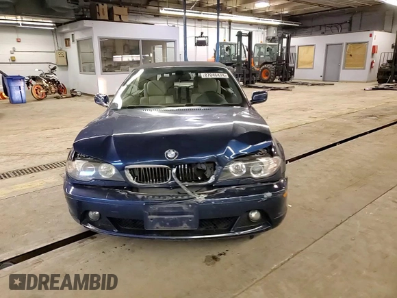 2005 BMW 3 Series 325Ci with VIN WBABW33465PL37310, listed as a Copart auction lot 49470975 with 155,995 mi miles and Salvage title. Bid and sale history available at DreamBid. Image 10.