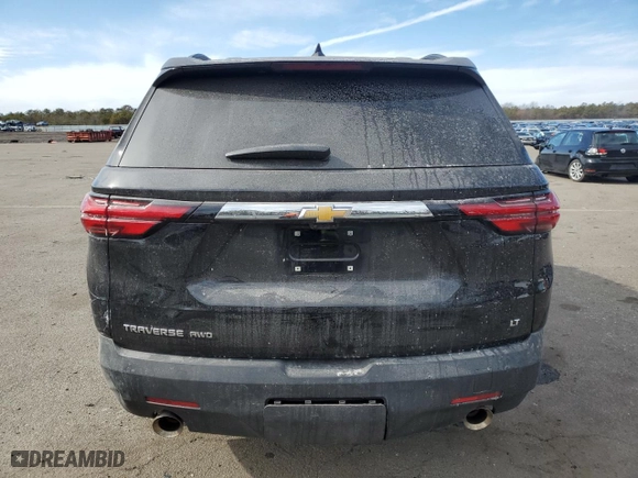 2023 Chevrolet Traverse LT Leather with VIN 1GNEVHKW8PJ335333, listed as a Copart auction lot 45856315 with 6,360 mi miles and Salvage Title. Bid and sale history available at carsss.com. Image 6.