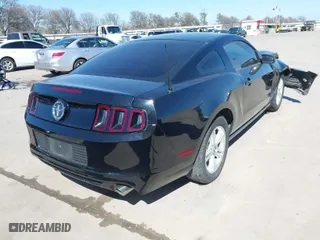 2013 Ford Mustang V6 with VIN 1ZVBP8AM8D5259572, listed as a IAAI auction lot 41655526 with 42,753 mi miles. Bid and sale history available at carsss.com. Image 4.