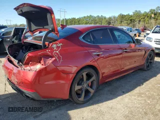 2019 Genesis G70 3.3T Advanced with VIN KMTG34LE6KU015085, listed as a Copart auction lot 87007704 with 58,335 mi miles and Salvage Title. Bid and sale history available at carsss.com. Image 3.