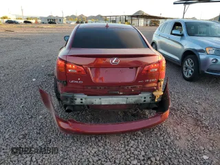 2008 Lexus IS 250 with VIN JTHCK262X82027460, listed as a Copart auction lot 54440545 with 184,189 mi miles and Salvage title. Bid and sale history available at DreamBid. Image 6.