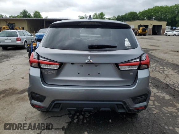 2020 Mitsubishi Outlander ES with VIN JA4AR3AU7LU013493, listed as a Copart auction lot 59749165 with 39,915 mi miles and Salvage title. Bid and sale history available at DreamBid. Image 6.