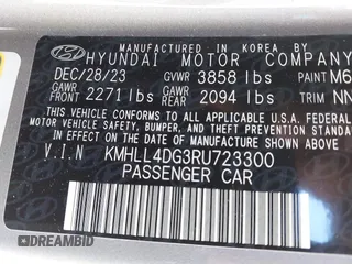 2024 Hyundai Elantra SE with VIN KMHLL4DG3RU723300, listed as a IAAI auction lot 41640311 with 20,059 mi miles and . Bid and sale history available at DreamBid. Image 9.