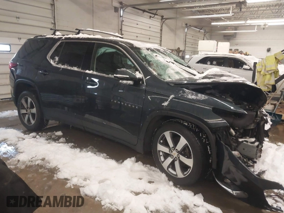 2019 Chevrolet Traverse LT Leather with VIN 1GNEVHKWXKJ189106, listed as a IAAI auction lot 41587083 with 1 mi miles. Bid and sale history available at carsss.com. Image 1.
