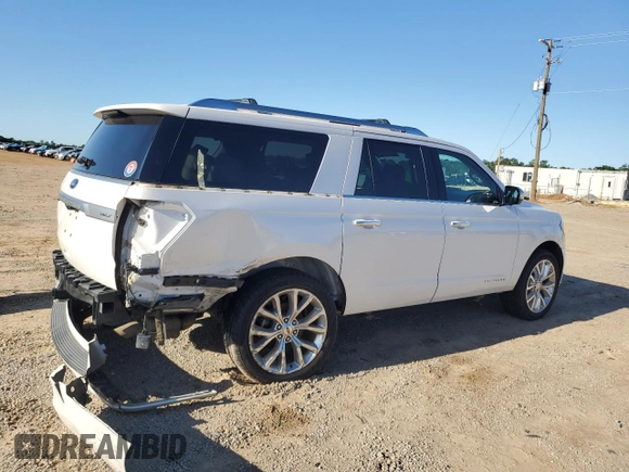 2019 Ford Expedition Max Platinum with VIN 1FMJK1LT9KEA60600, listed as a Copart auction lot 50423324 with 82,993 mi miles and Salvage title. Bid and sale history available at DreamBid. Image 3.