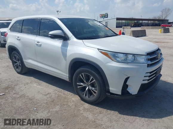 2018 Toyota Highlander LE z VIN 5TDZARFH9JS039822, wystawiony jako IAAI lot #41881905 z przebiegiem 125 094 mil mil oraz . Historia ofert i sprzedaży dostępna na DreamBid. Obrazek 1.