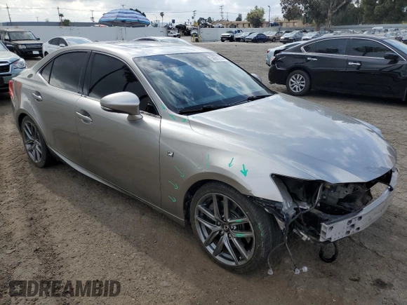 2017 Lexus IS 200t with VIN JTHBA1D26H5044010, listed as a Copart auction lot 54601235 with 59,258 mi miles and Salvage Title. Bid and sale history available at DreamBid. Image 4.