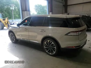2021 Lincoln Aviator Reserve with VIN 5LM5J7XC9MGL13856, listed as a Copart auction lot 53813935 with 56,816 mi miles and Salvage title. Bid and sale history available at DreamBid. Image 2.