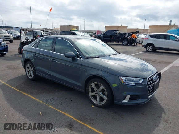 2019 Audi A3 Premium with VIN WAUAUGFF1K1011810, listed as a IAAI auction lot 41085240 with 51,644 mi miles and . Bid and sale history available at DreamBid. Image 1.