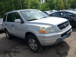 2003 Honda Pilot EX z VIN 2HKYF18663H606717, wystawiony jako IAAI lot #42264522 z przebiegiem 148 708 mil mil oraz . Historia ofert i sprzedaży dostępna na DreamBid. Obrazek 1.