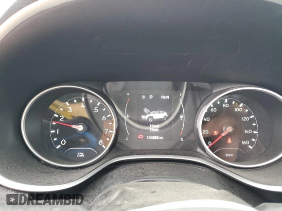 2020 Jeep Compass Sport with VIN 3C4NJDAB8LT210072, listed as a Copart auction lot 54908305 with 104,662 mi miles and Salvage title. Bid and sale history available at DreamBid. Image 9.