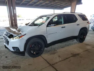 2021 Chevrolet Traverse Premier with VIN 1GNEVKKW8MJ202970, listed as a Copart auction lot 44468005 with 28,109 mi miles and Salvage Title. Bid and sale history available at carsss.com. Image 1.