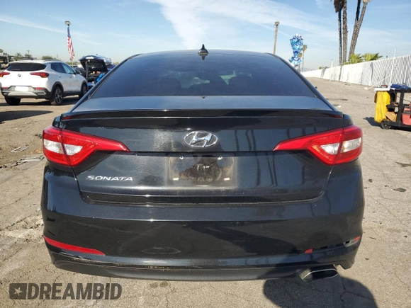 2017 Hyundai Sonata SE with VIN 5NPE24AF1HH529336, listed as a Copart auction lot 50405085 with 55,858 mi miles and Salvage Title. Bid and sale history available at DreamBid. Image 6.