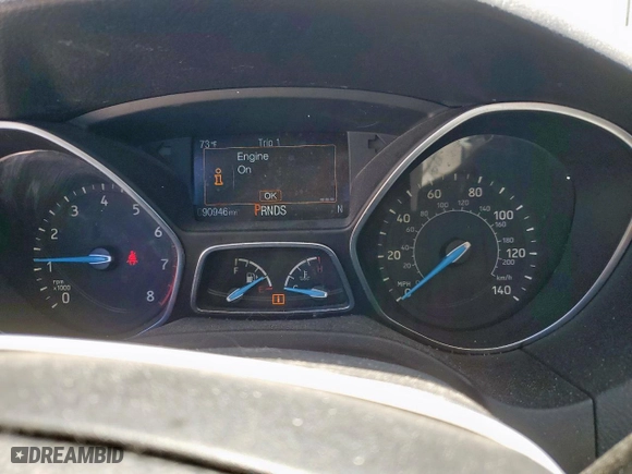 2016 Ford Focus SE with VIN 1FADP3K20GL337098, listed as a Copart auction lot 51738255 with 90,946 mi miles and Salvage Title. Bid and sale history available at carsss.com. Image 9.