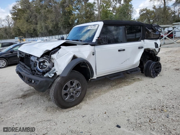 2023 Ford Bronco with VIN 1FMEE5BP1PLB15340, listed as a Copart auction lot 47647285 with 36,881 mi miles and Non Repairable. Bid and sale history available at carsss.com. Image 1.