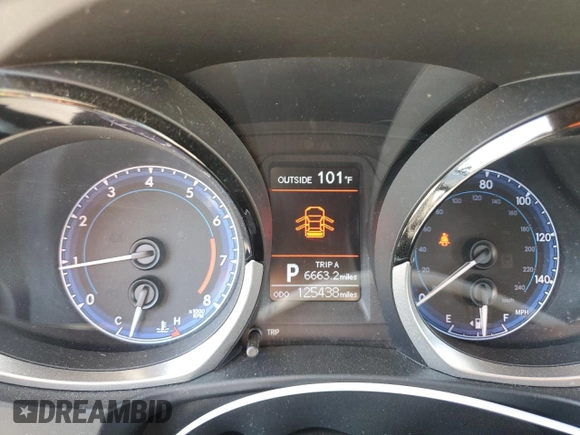 2016 Toyota Corolla L with VIN 5YFBURHE0GP408824, listed as a Copart auction lot 60846025 with 125,438 mi miles and Salvage title. Bid and sale history available at DreamBid. Image 9.