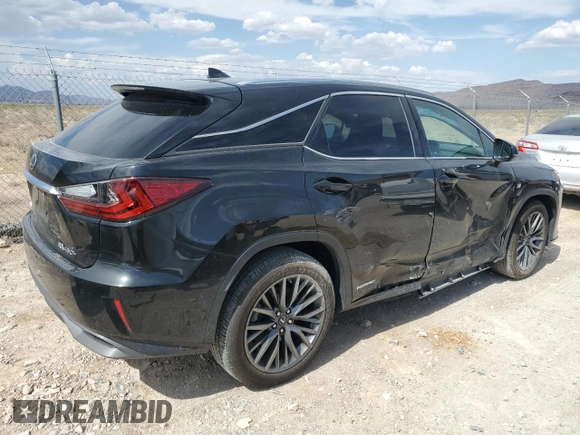 2017 Lexus RX with VIN 2T2BGMCA8HC017268, listed as a Copart auction lot 53266493 with 63,539 mi miles and Salvage Title. Bid and sale history available at carsss.com. Image 3.