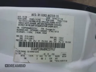 2008 Ford Focus SE z VIN 1FAHP33N68W227957, wystawiony jako IAAI lot #42321209 z przebiegiem Nie podano mil oraz . Historia ofert i sprzedaży dostępna na DreamBid. Obrazek 9.