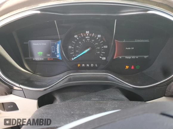 2017 Ford Fusion Titanium with VIN 3FA6P0SU8HR229470, listed as a Copart auction lot 57185625 with 97,973 mi miles and Salvage title. Bid and sale history available at DreamBid. Image 9.