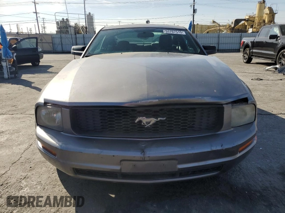 2007 Ford Mustang Deluxe with VIN 1ZVFT80N375254615, listed as a Copart auction lot 53707515 with 214,591 mi miles and Salvage Title. Bid and sale history available at carsss.com. Image 5.