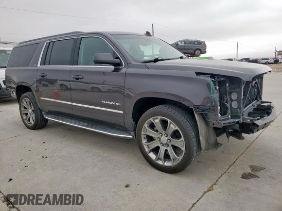 2015 GMC Yukon XL SLT with VIN 1GKS1HKC0FR718202, listed as a Copart auction lot 46185405 with 113,862 mi miles and Salvage Title. Bid and sale history available at carsss.com. Image 4.