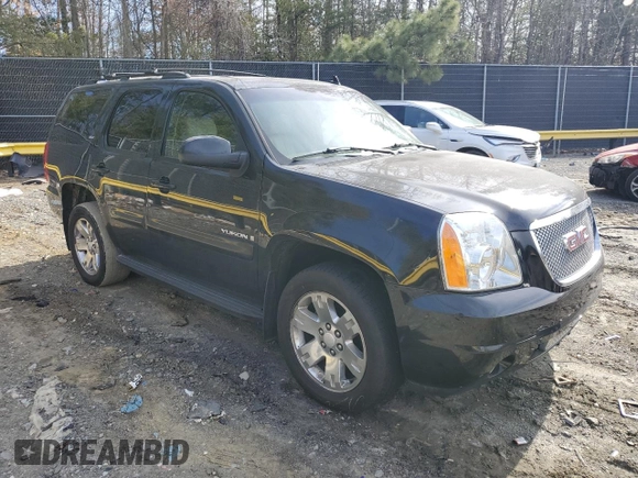 2007 GMC Yukon SLT with VIN 1GKFK13077R340861, listed as a Copart auction lot 48364755 with 253,101 mi miles and Clean Title. Bid and sale history available at carsss.com. Image 4.