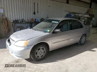 2002 Honda Civic LX with VIN 1HGES15562L047000, listed as a Copart auction lot 46567405 with 224,963 mi miles and Salvage Title. Bid and sale history available at carsss.com. Image 1.