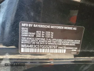 2016 BMW 4 Series 435i xDrive с VIN WBA4B3C57GG528797, выставлен на аукционе Copart как лот 88177595 с пробегом 143 975 миль миль и Чистый • Clean title. История ставок и продаж доступна на DreamBid. Изображение 12.