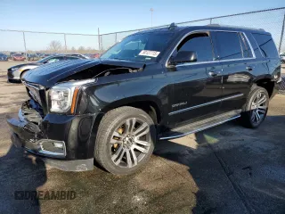 2017 GMC Yukon Denali with VIN 1GKS2CKJ5HR248671, listed as a Copart auction lot 50127715 with 83,376 mi miles and Salvage Title. Bid and sale history available at carsss.com. Image 1.