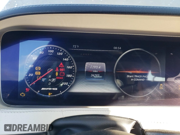 2020 Mercedes-Benz S 63 AMG with VIN WDDUG8JBXLA510324, listed as a Copart auction lot 72446062 with 34,293 mi miles and . Bid and sale history available at DreamBid. Image 9.