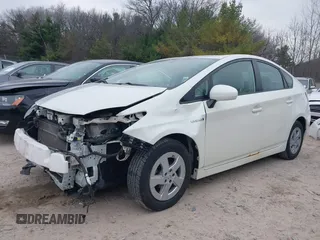 2011 Toyota Prius I with VIN JTDKN3DU4B0320191, listed as a IAAI auction lot 42001220 with 195,180 mi miles. Bid and sale history available at carsss.com. Image 2.