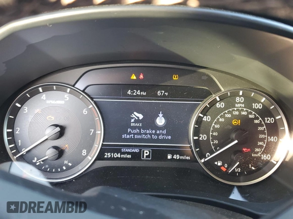 2020 Infiniti QX50 LUXE with VIN 3PCAJ5M18LF102797, listed as a Copart auction lot 35797573 with 25,104 mi miles. Bid and sale history available at carsss.com. Image 9.
